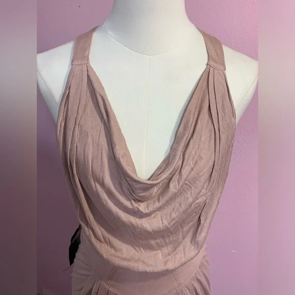 VTG bebe Blush Draped Mini Dress - Picture 2 of 14